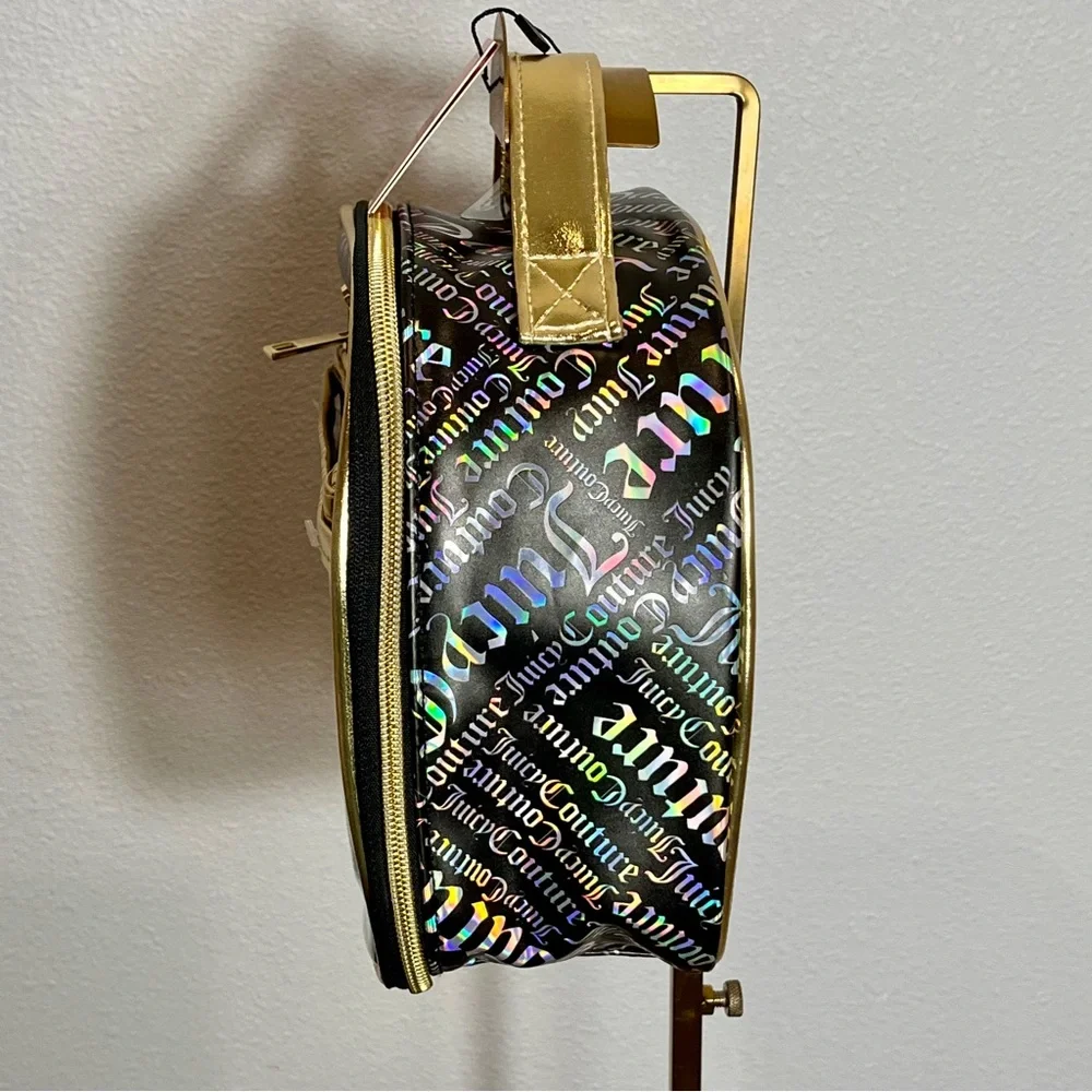 NWT Juicy Couture Holographic Logo Cosmetic Bag Set | NWT | Makeup Travel Y2K - Picture 6 of 14